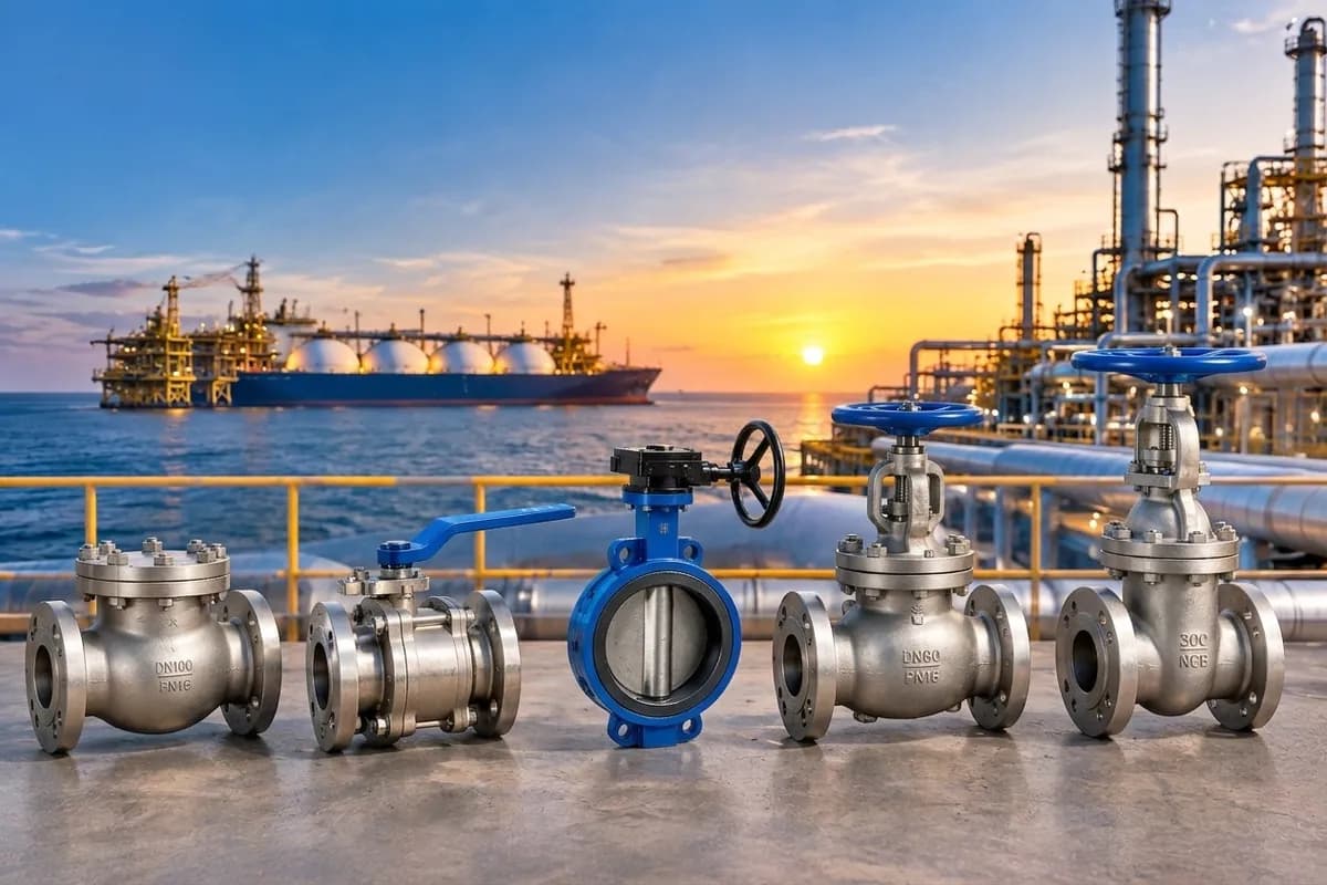 Ball, Gate, Globe, Check and Butterfly Valve Uses in Mozambique in Oil and Energy Projects